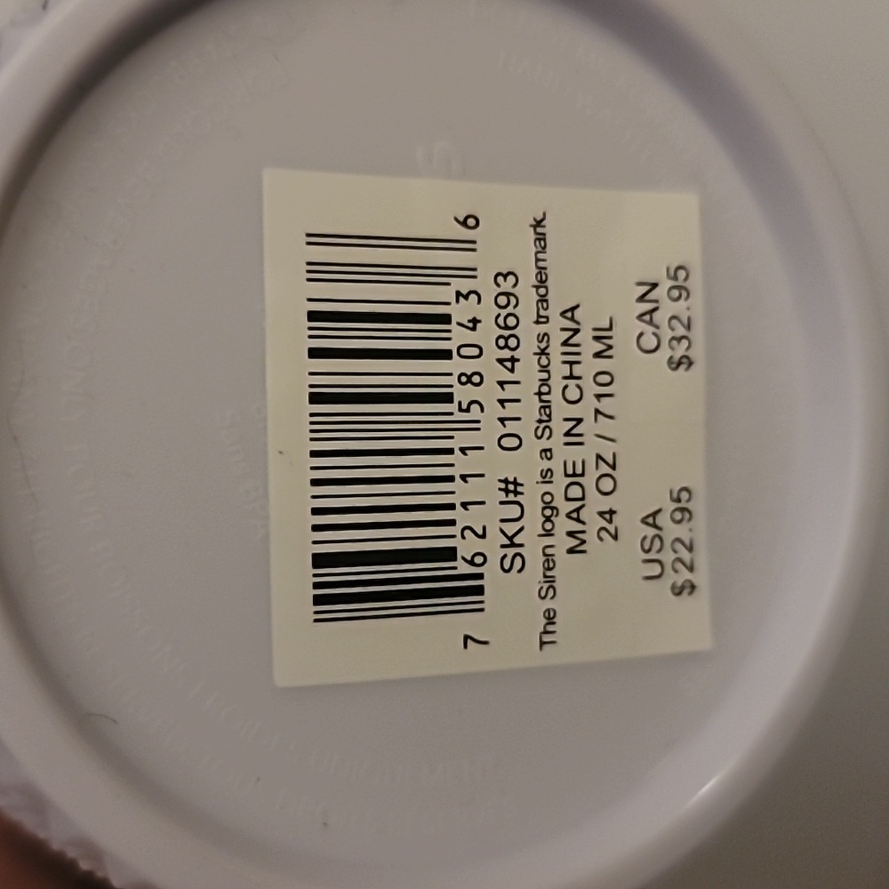 Starbucks Spring 2024 24oz Venti White Studded Bling Cold Cup - Picture 5 of 7